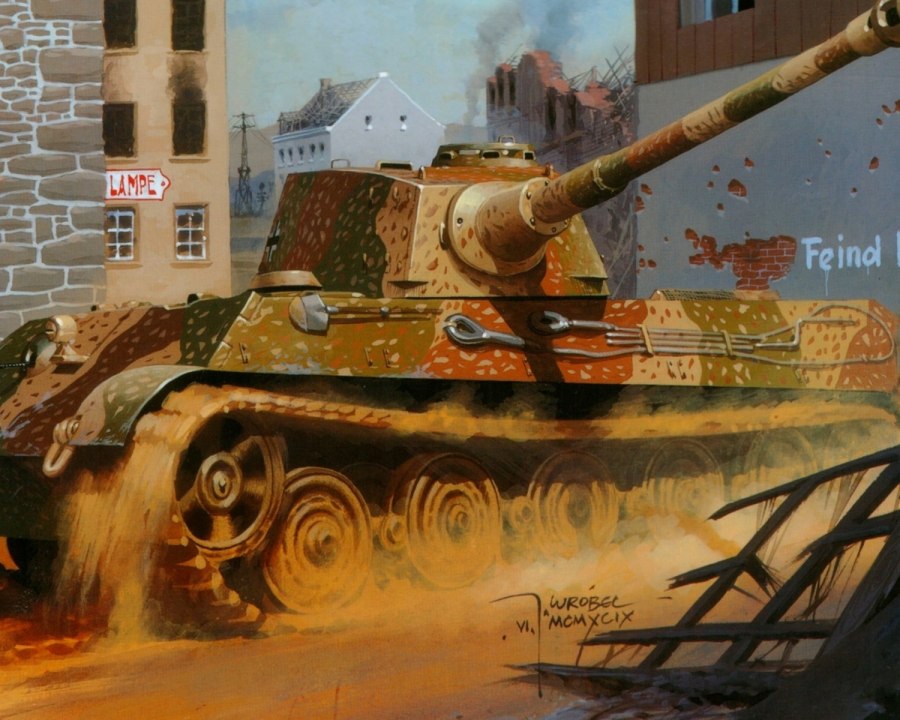 Танк Королевский тигр арт