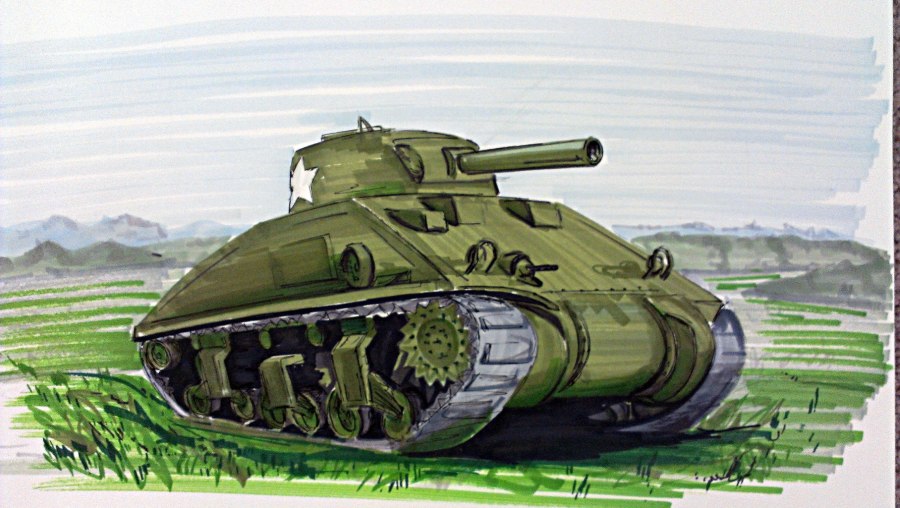 22 Июня рисунок танк