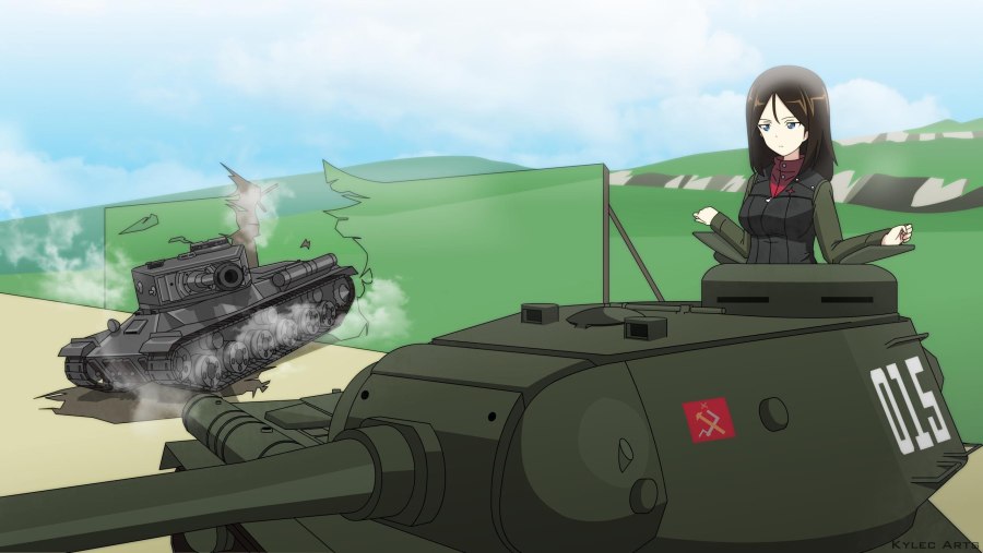 Аниме танкистки Нонна