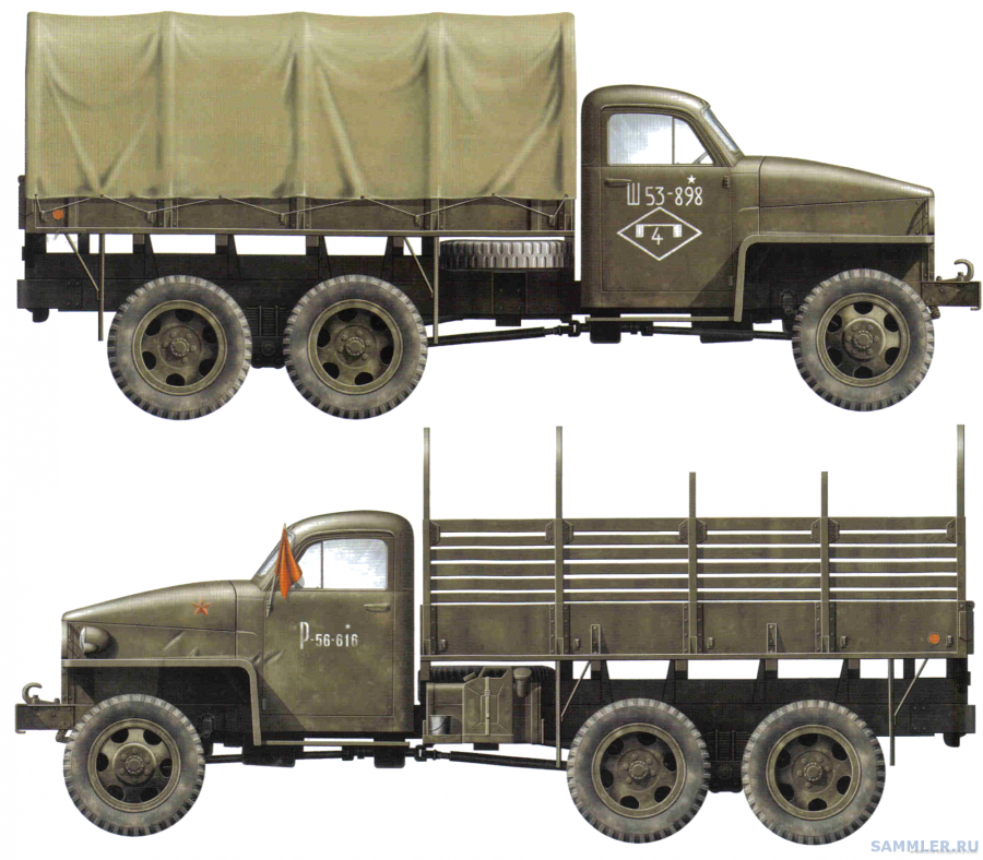 Грузовик Студебеккер us-6