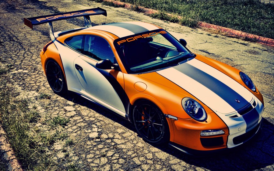 Porsche 911 gt3 Orange