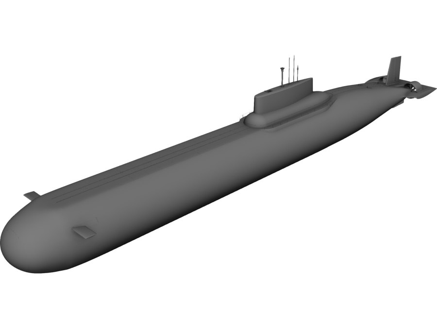 3d модель Typhoon-class Submarine