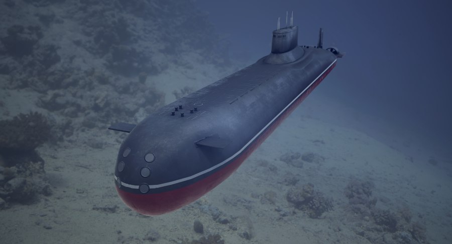 3d модель Typhoon-class Submarine