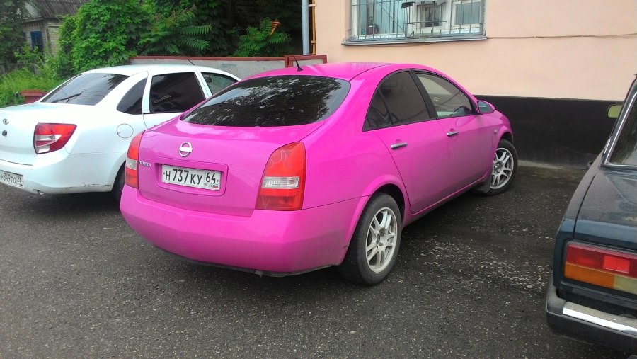 Nissan primera p12 фиолетовая