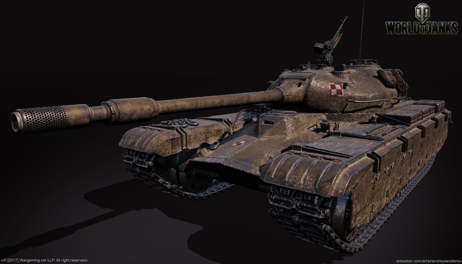 Польский танк 50tp сбоку