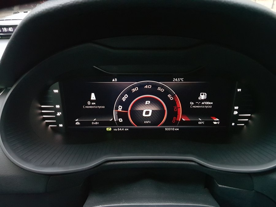 Цифровая приборная панель Skoda Octavia a7