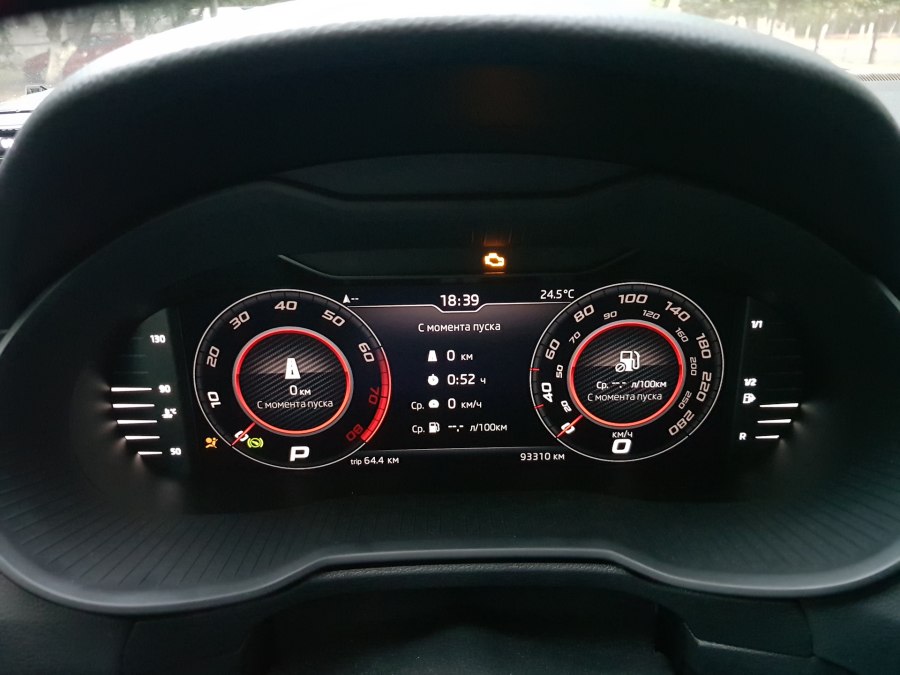 Цифровая приборная панель Skoda Octavia a8