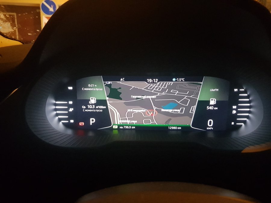 Приборка Октавия а5 фл