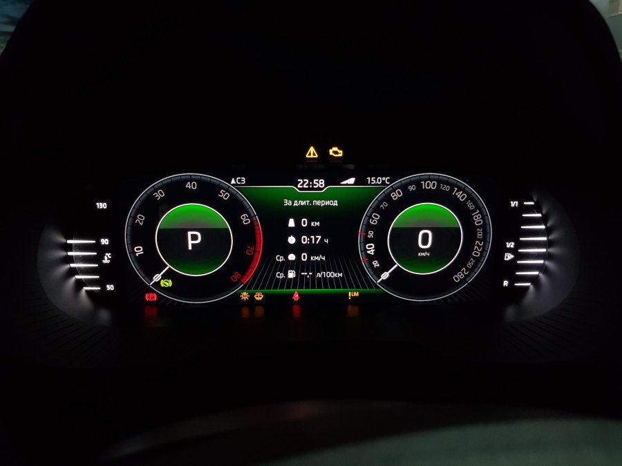 Цифровая приборная панель Skoda Octavia RS a7