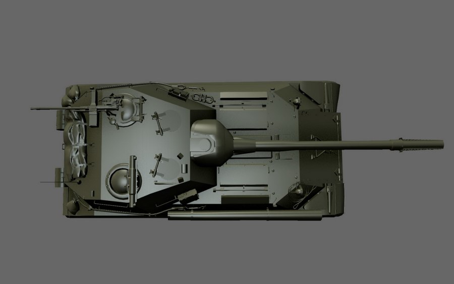 Bat Chatillon 25 t AP вид сверху