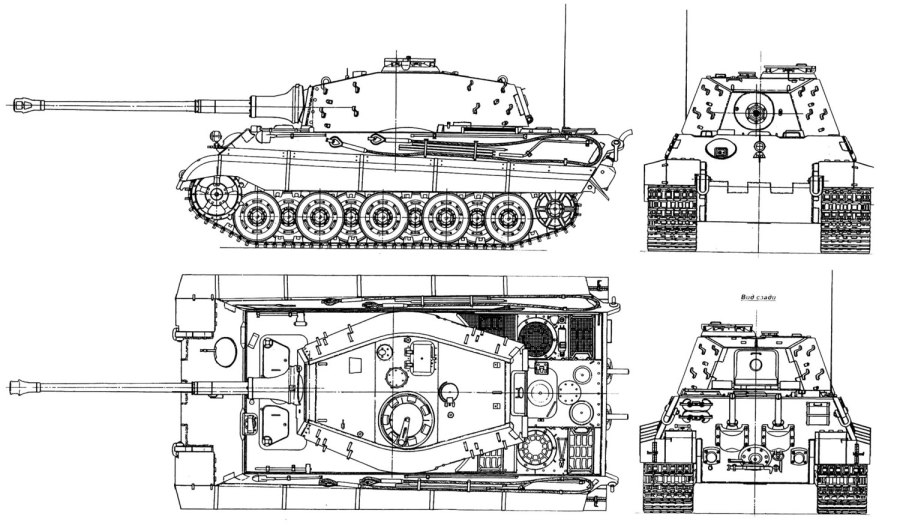 Чертежи танка Tiger 1