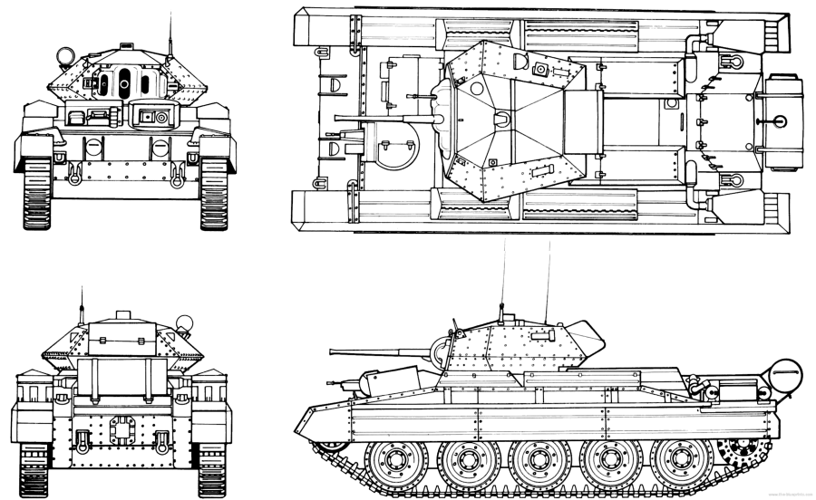 Чертежи танковой башни a13 (MK III) "Covenanter"