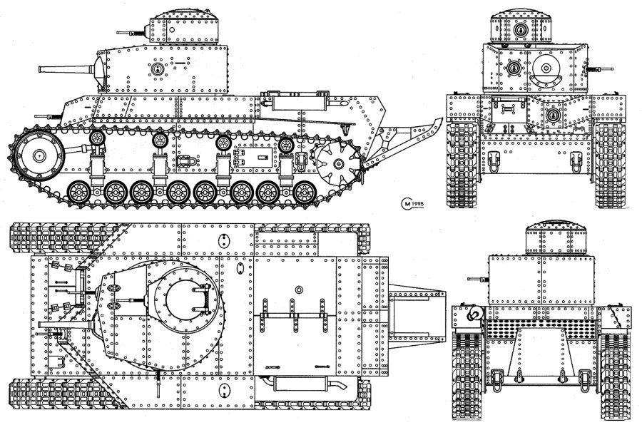 Т-35 танк сзади