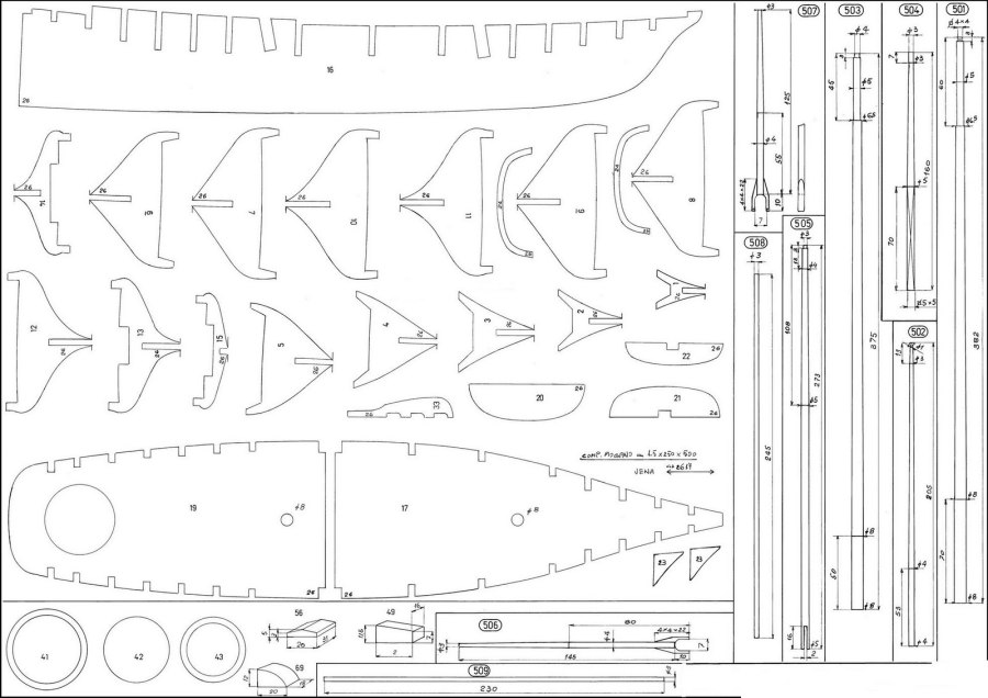 Купить Чертеж Модели Парусника