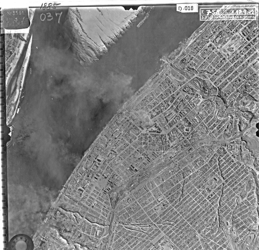 Аэрофотосъёмка Сталинграда 1943 Люфтваффе