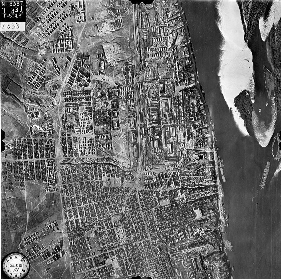 Аэрофото Сталинград 1942