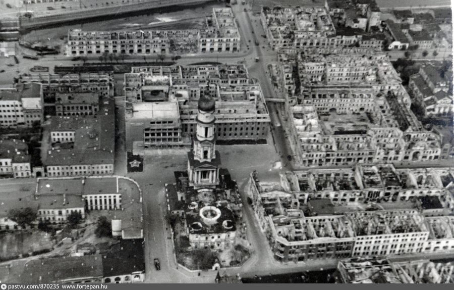 Волгоград Мамаев Курган аэрофотосъемка 1942