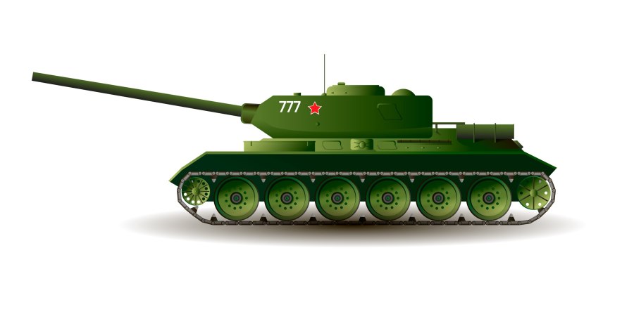 Немецкий танк тигр 2 сбоку
