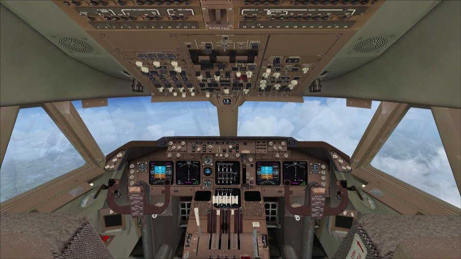 Боинг 747-800 кабина
