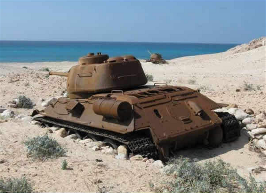 Танк т34 на острове Сокотра