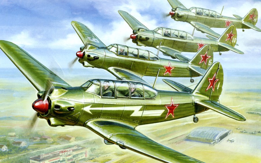 Як-9 картина Андрея Жирнова