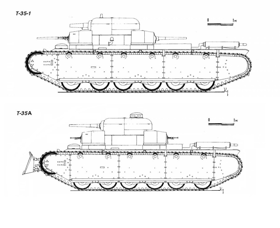 Чертёж корпуса танка кв1