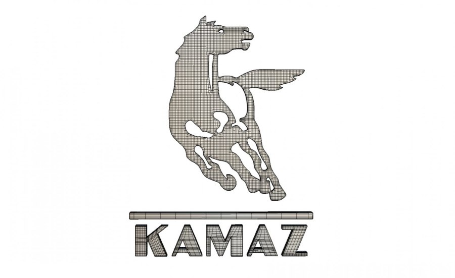 Эмблема КАМАЗ вектор