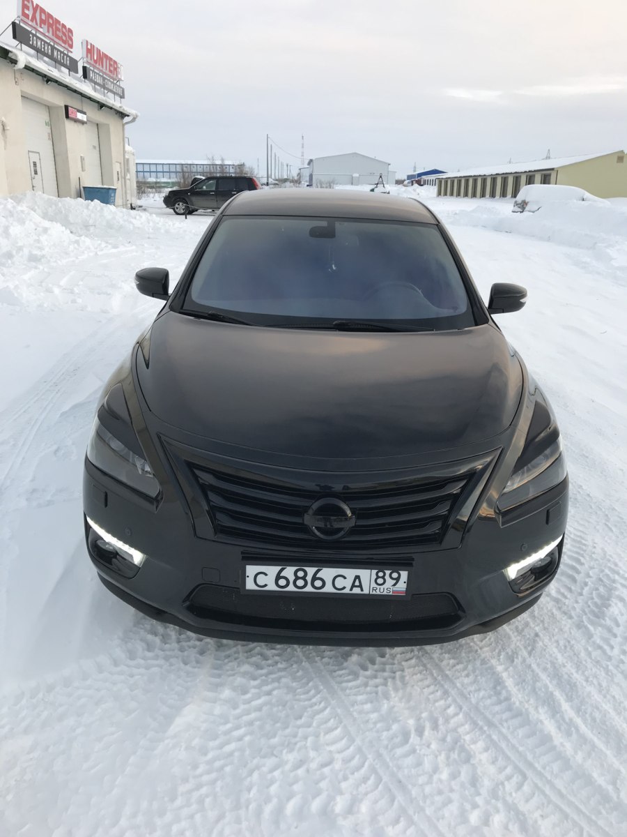 Антихром фар Nissan Teana l33