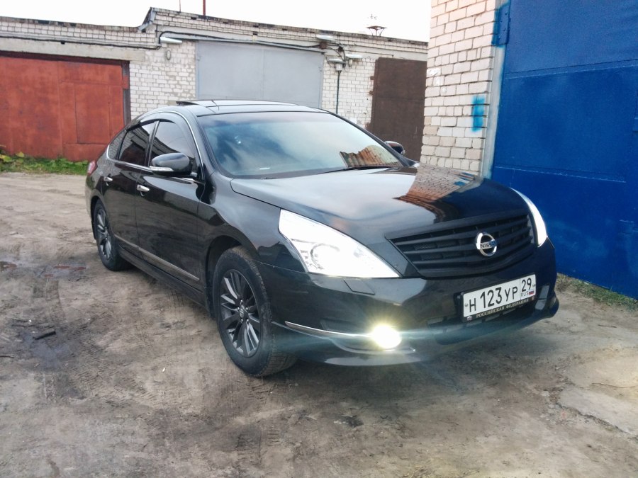 Nissan Teana 2 без хрома черный