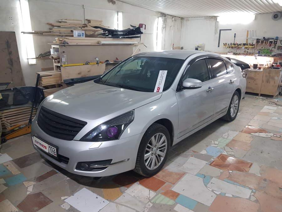 Nissan Teana j32 серебристая антихром