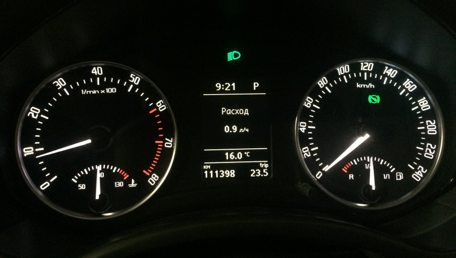Приборная панель Skoda a8