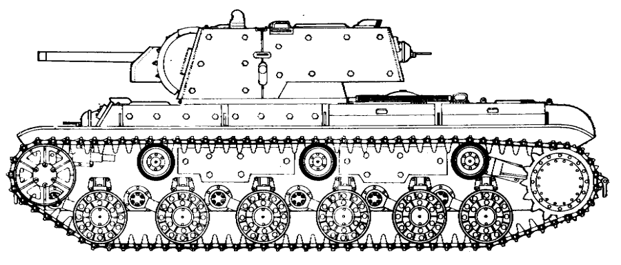 Схема танка ИС 2