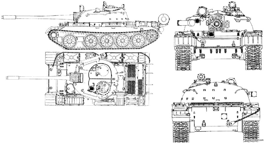 Чертёж танка ИС 2