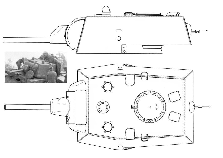 Башня ИС-2 чертеж