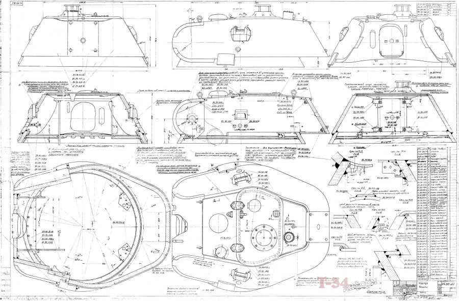 Размеры башни танка т-34-85