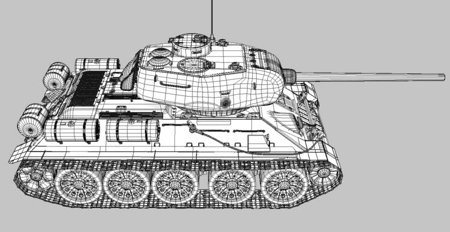 Габариты танка т-34