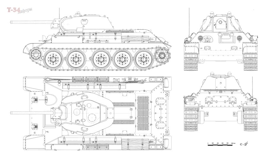Танк AMX 30 чертежи