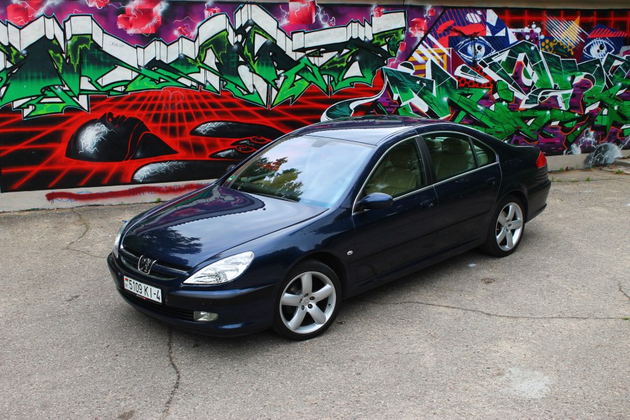 Peugeot 607 синий