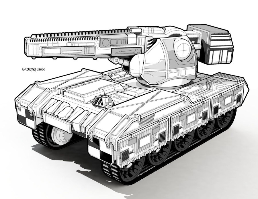 Раскраска танк кв 44