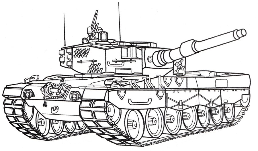 Раскраска танк кв 44