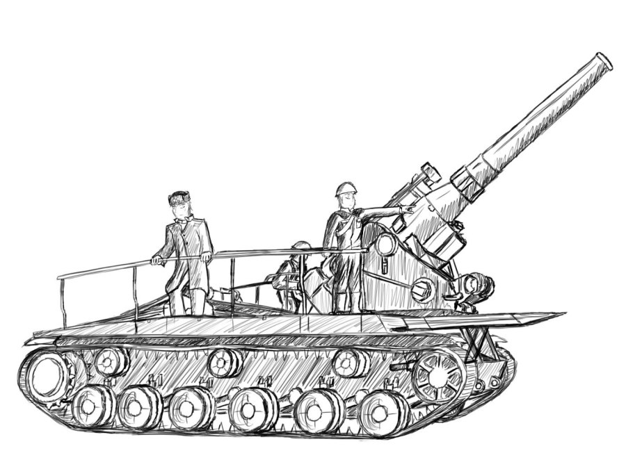 Раскраски танки кв 44