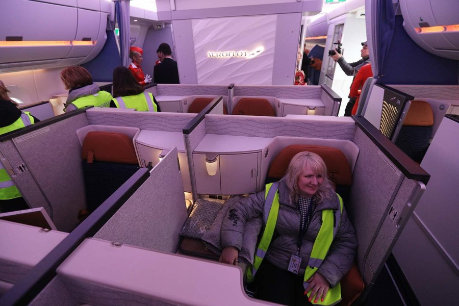 Airbus a350 Аэрофлот бизнес класс