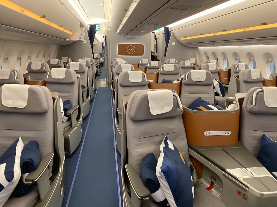 Airbus a350 XWB интерьер