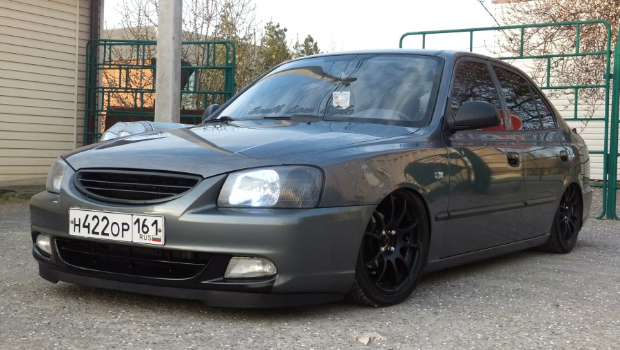 Hyundai Accent 2 тюнингованная