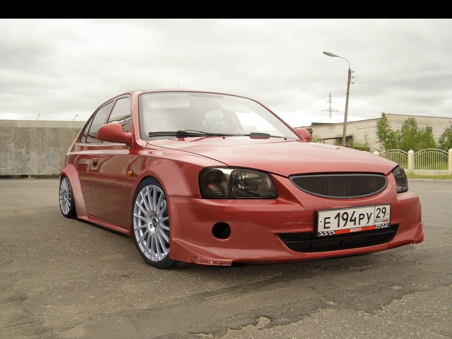 Hyundai Accent 2 тюнингованная
