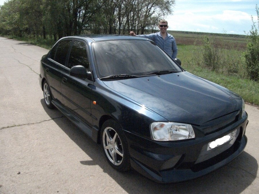 Хендай акцент 2008 в обвесе