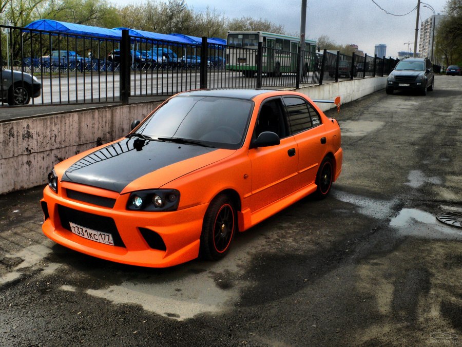 Тюнингованный Hyundai Accent