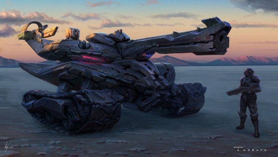 Sci-Fi танк арт