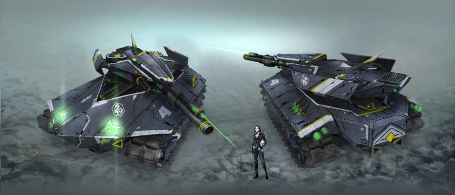 Антигравитационный танк Sci-Fi