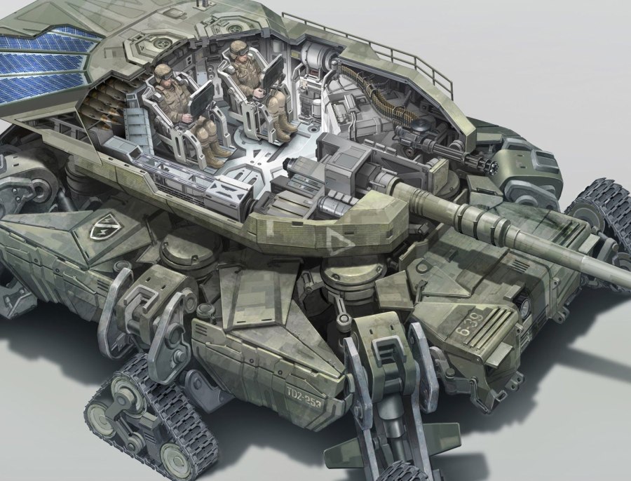 Sci-Fi танк арт